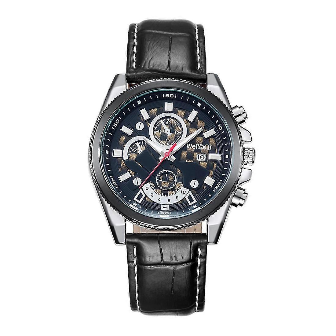 Weiyaqi 89032 Leather Strap Quartz Movement Watch Style 2