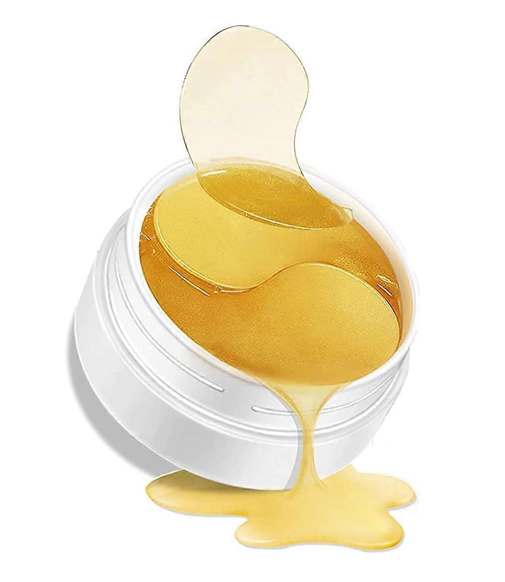 24K Gold Under Eye Patches, Reduce Circles & Puffiness, Smooth Wrinkles, Collagen Eye Masks (30 Pairs)