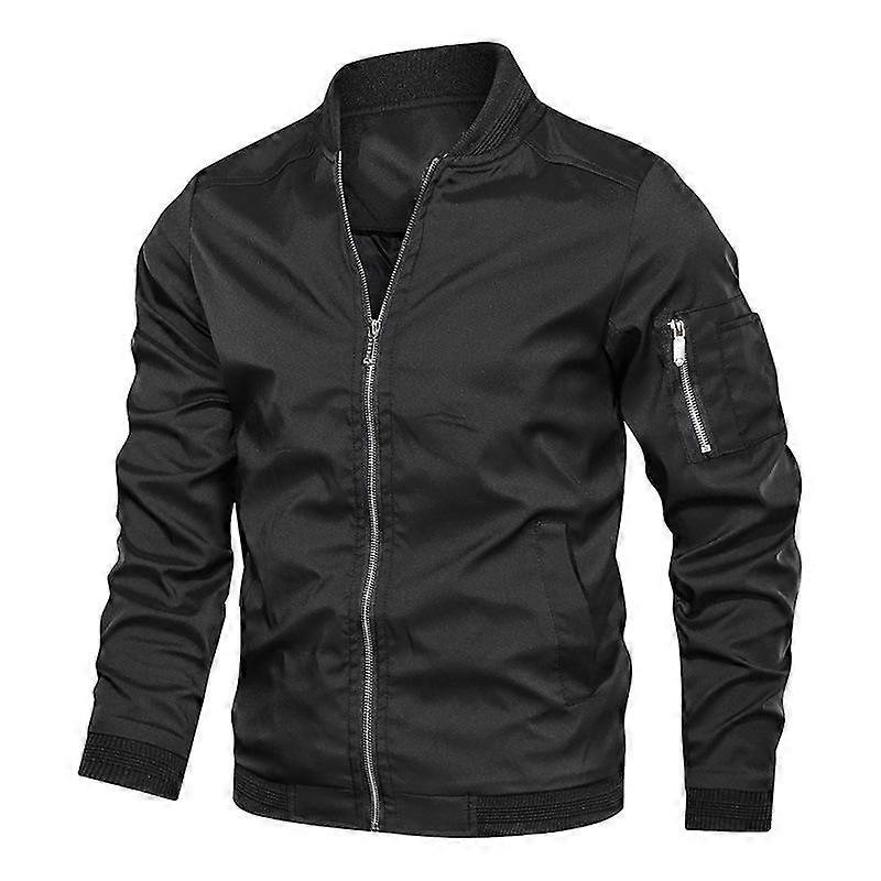 Spring and Autumn Men's Jacket Medium and Youth Slim Fit Coat Men's Baseball Coat Men's Versatile Jacket