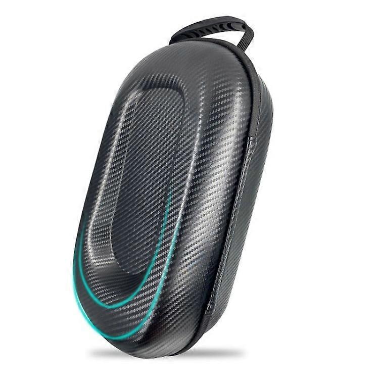 For Oculus Quest 2 VR Headset Storage Bag PU Leather Shockproof Carrying Case - Cross Pattern