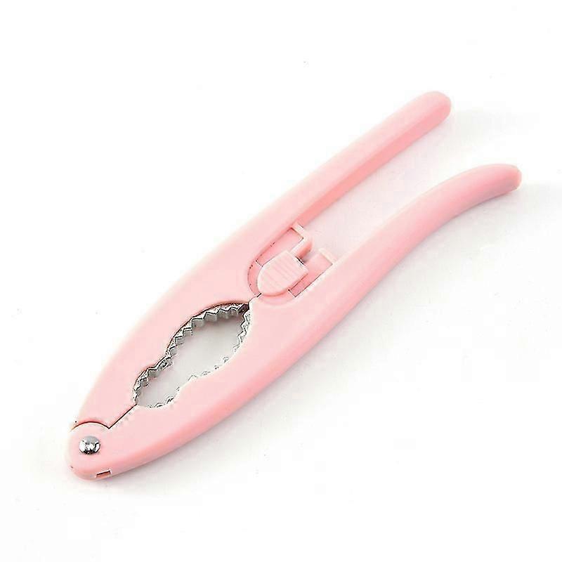 Kitchen Nutcracker Thickened Handle Makes Nut Peeler More Durable (Pink) 1 Pieces