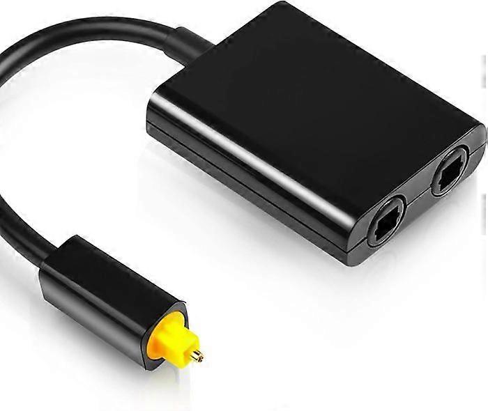 XTVTX Optical Audio Cable Splitter 1 to 2 Outputs Toslink Optical Audio Cable Splitter, Fiber Optic Adapter, Converts14