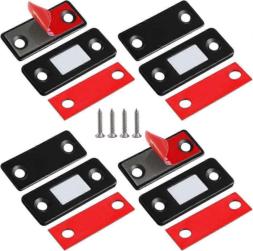 食器棚のドア用磁気キャッチマグネット4つの超薄型ドアマグネットのパック家具用自己接着キャビネットマグネット強力なキャビネットマグネットマグニッティ