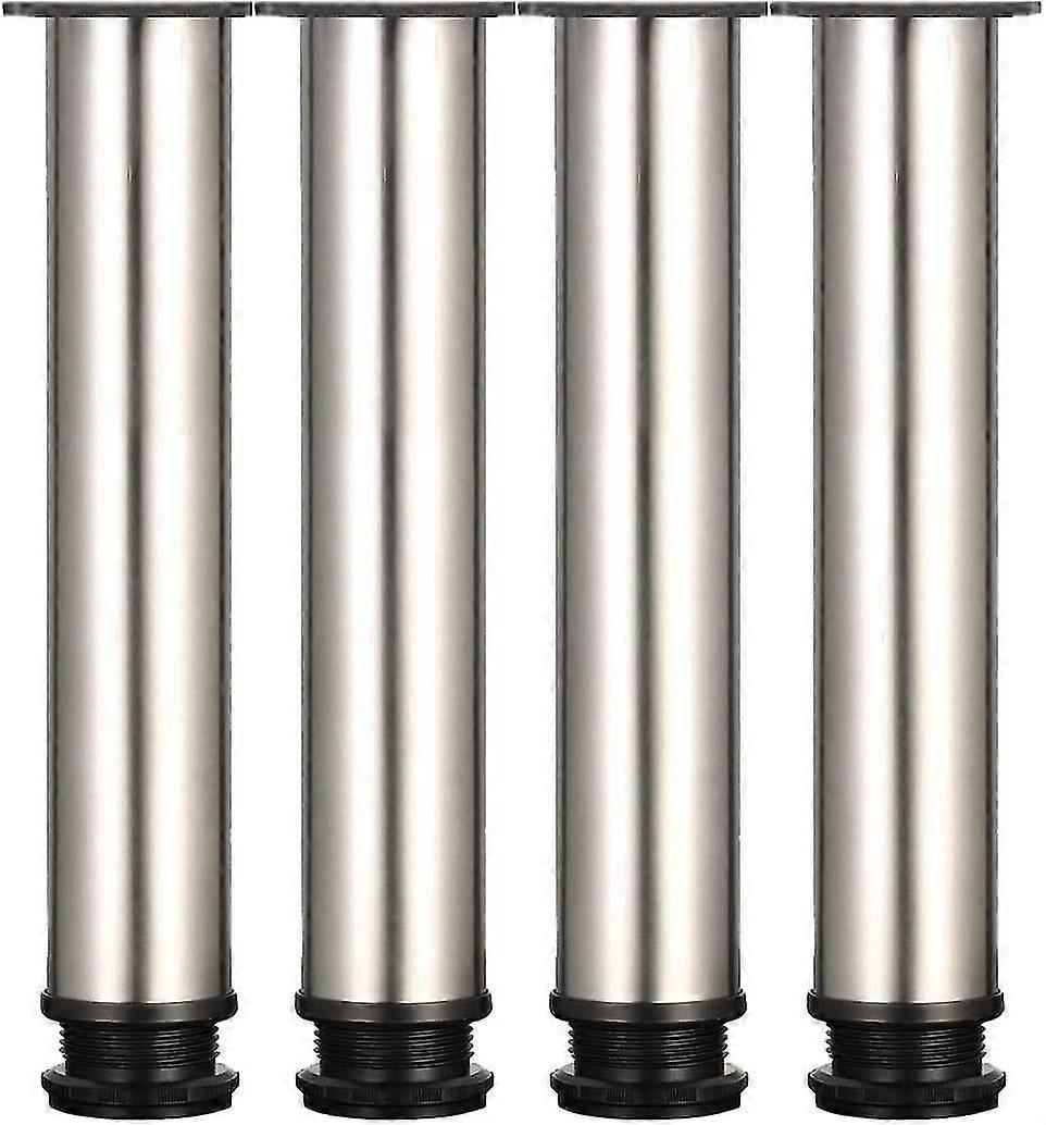 4調節可能な脚300mm高さはキャビネットの足を厚くするテーブルの棒家具の足、艶消しステンレス鋼、調節可能な高さ0-15mmはステンレスSと来る