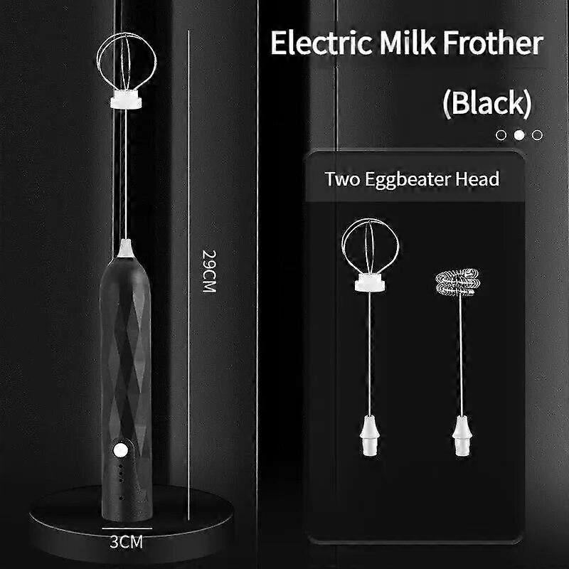 Electric Egg Beater 3 Speeds Milk Frother Portable USB Mixer Hand Held Coffee Whisk Household Kitchen Gadgets Foamer