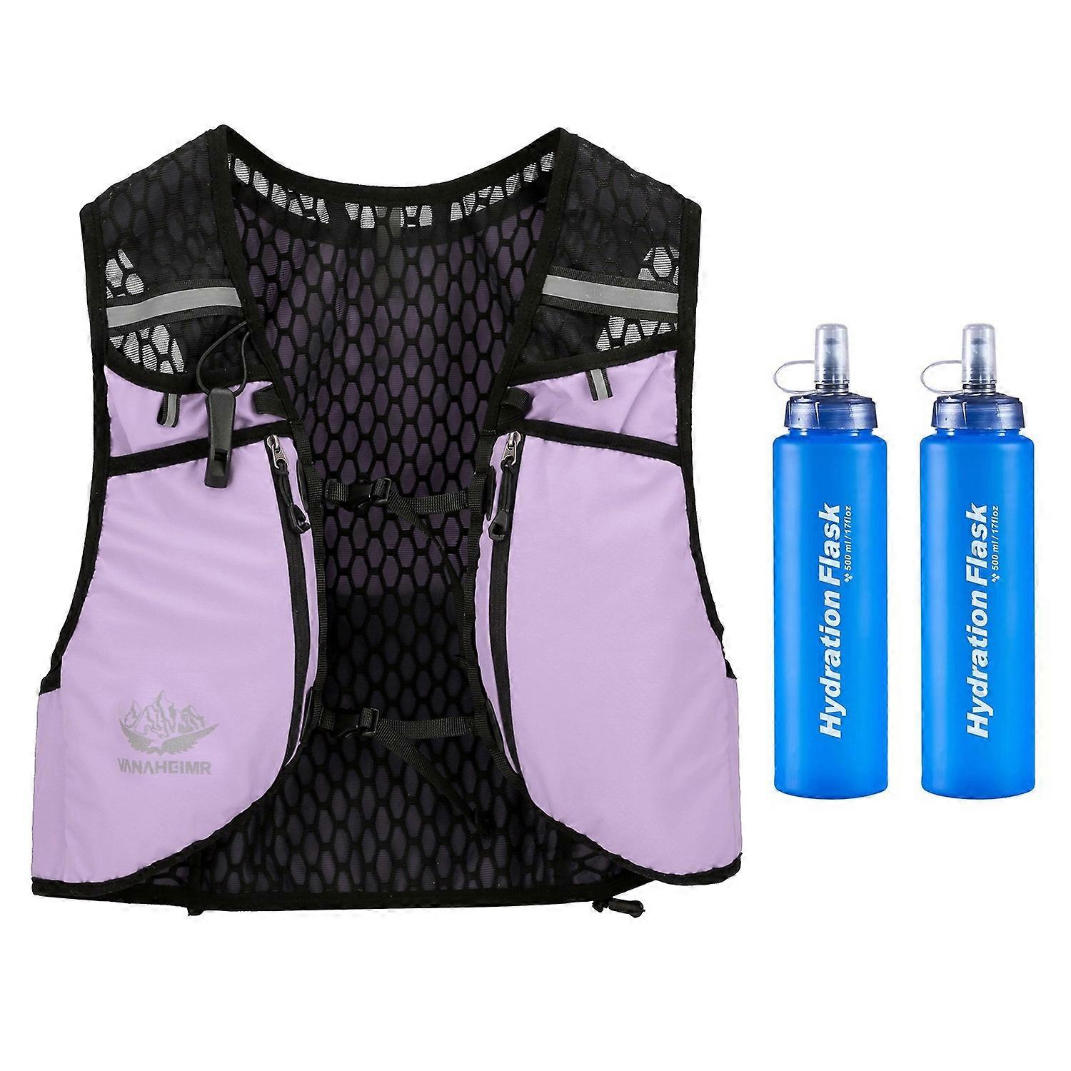 VANAHEIMR Running Vest with Hydration Bag Adjustable Universal Hydration Vest for Women and Men Clim