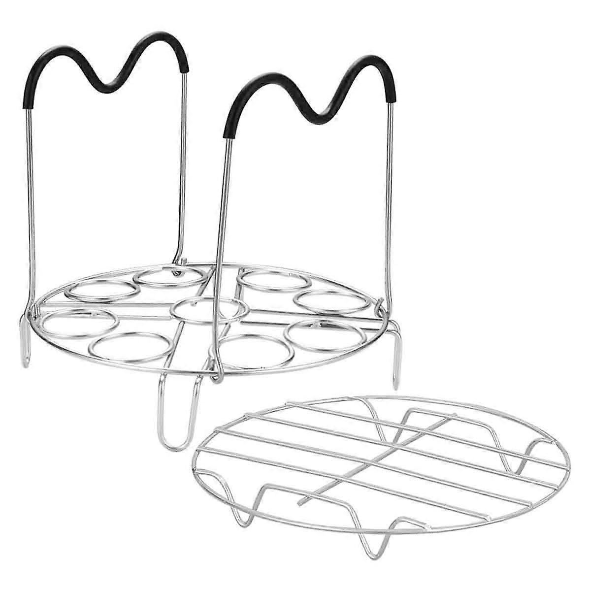 Steamer Cooling Rack, Non-slip Heat-resistant Handle Trivet, Perfect Size For 6, 8 Quart Pressure Cooker, Best Friend Of Pot, Foldable For Storage