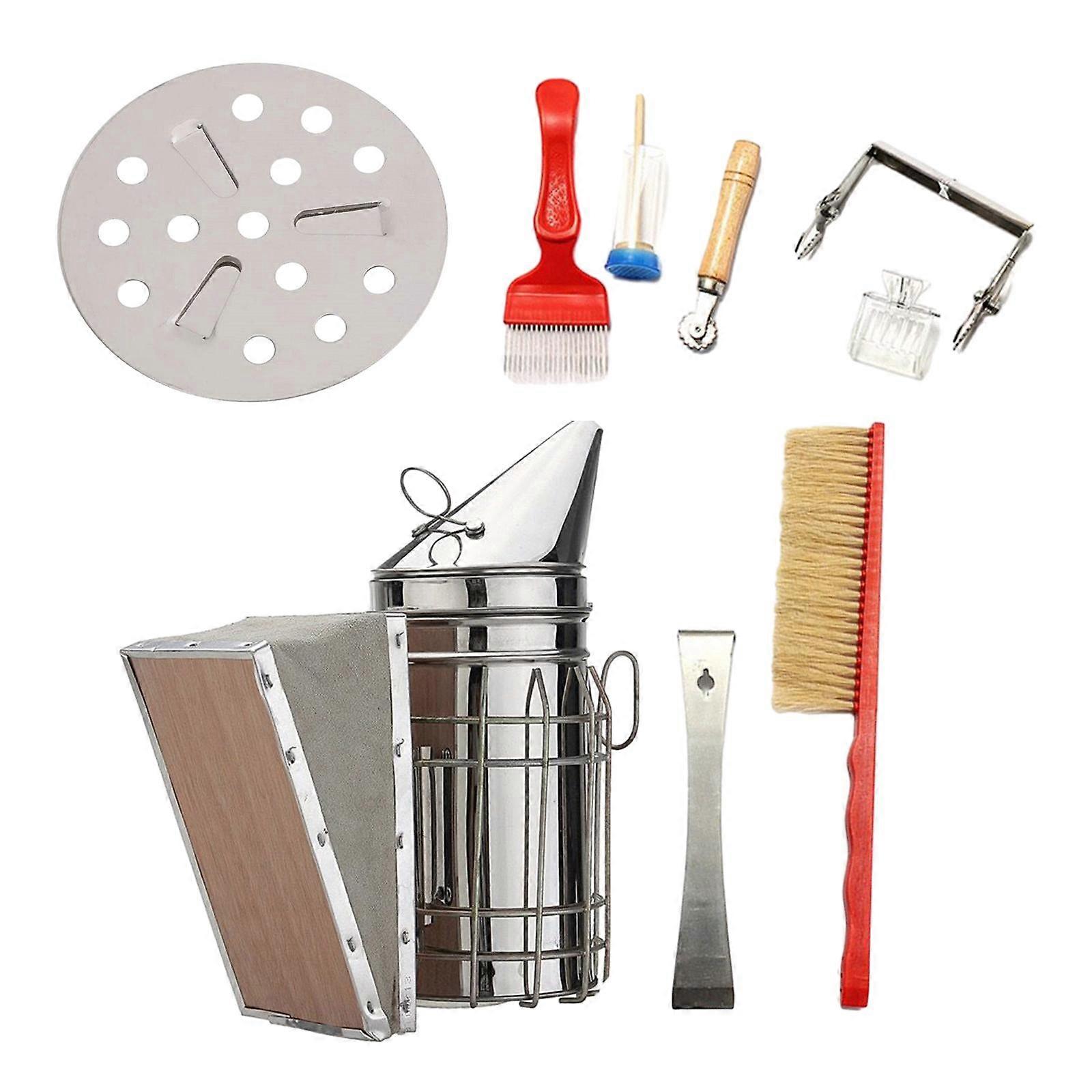 8x Beekeeping Tools Wood Beekeeping Accessory for Bee Keeping Backyard Honey