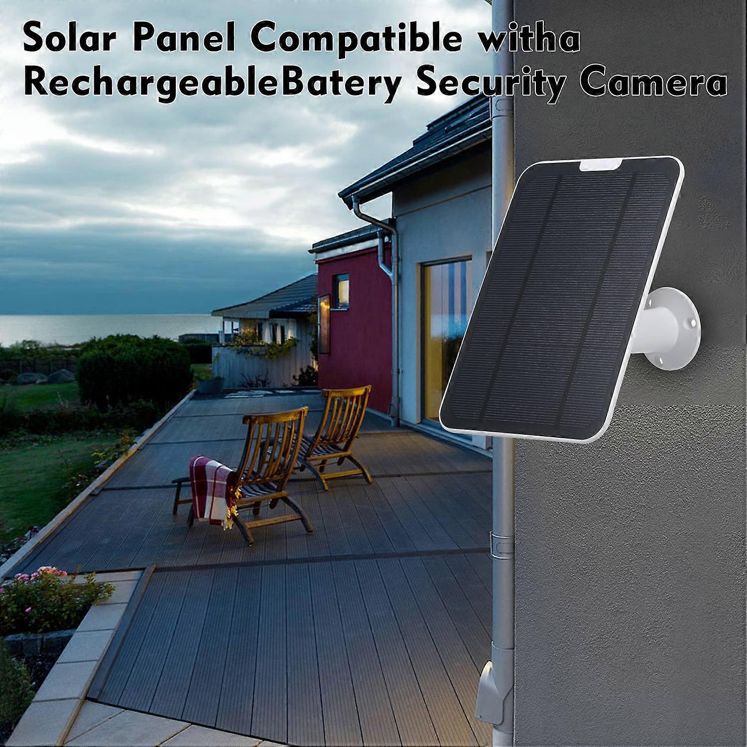 5W Solar Panels for  Wireless Outdoor Security Camera,4W Waterproof Solar Panel Kit,Not Compatible w