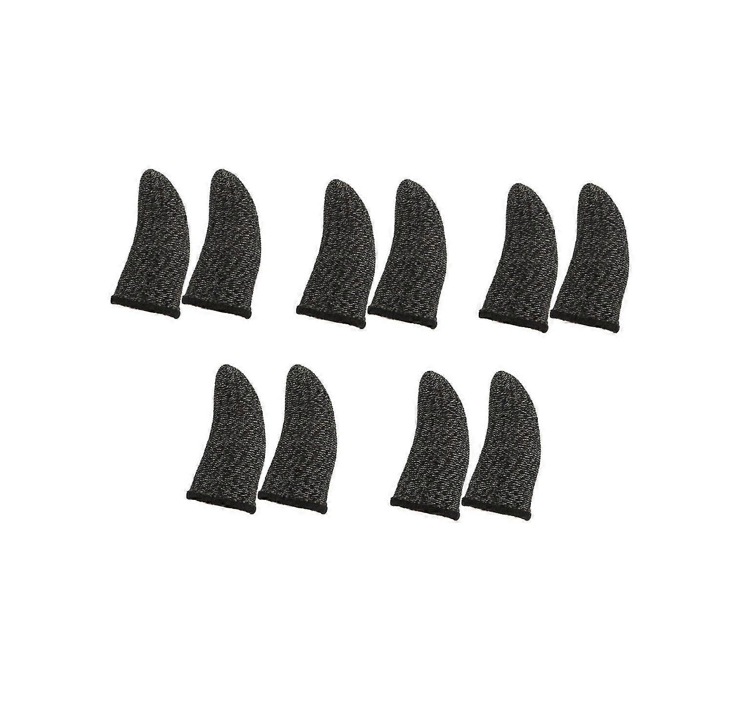 10Pcs Screen Gaming Finger Sleeve Game Controller Mobile Sweatproof Gloves