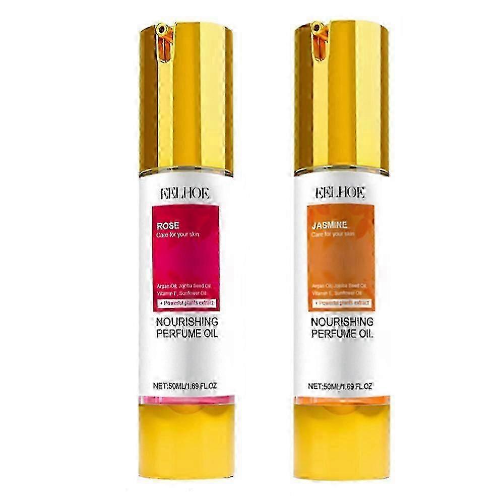 女性のためのクリーンエレガンス香水油女性のための香水油と女性とビーガンのためのきれいな50ml 4個のバラとジャスミン