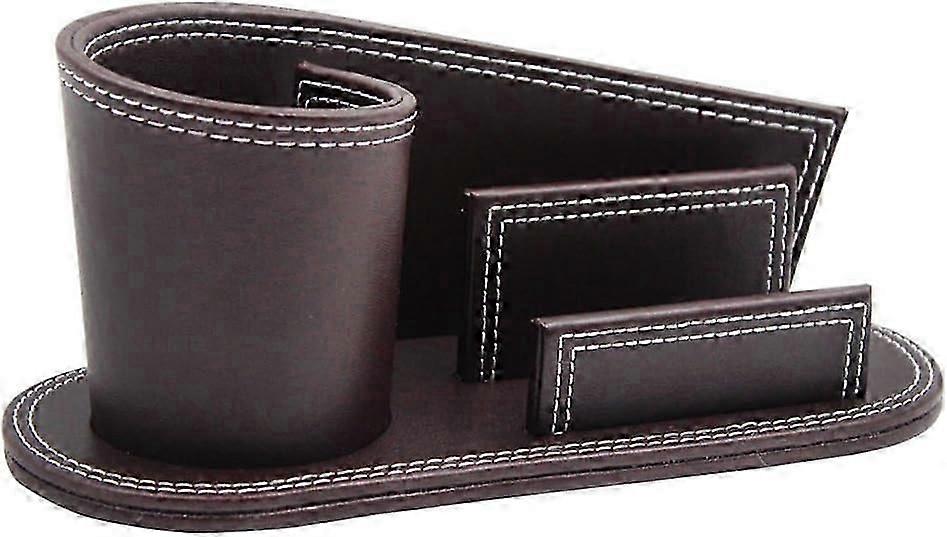 Creative pen holder with business card holder for office office stationery business cards storage mu