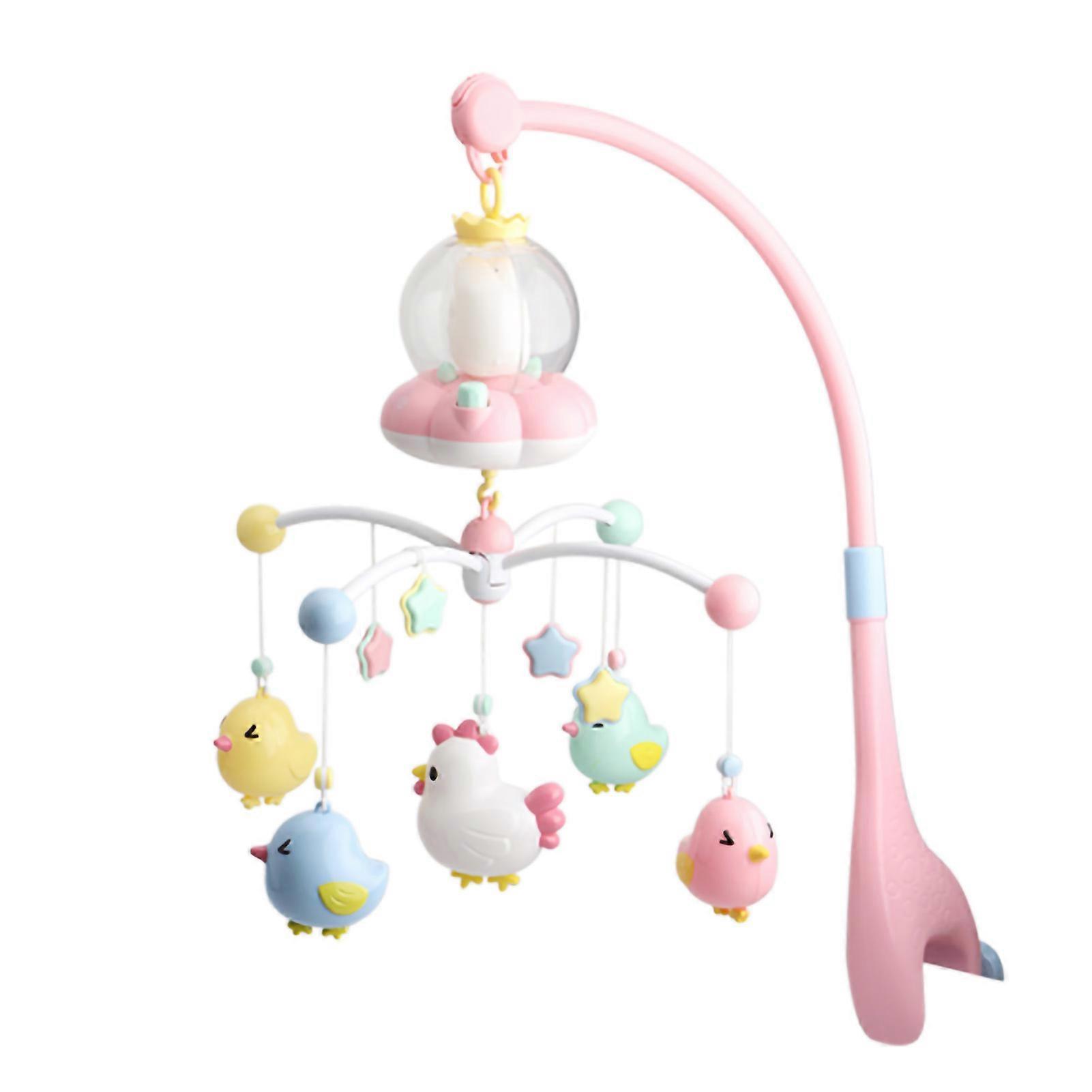 Baby Musical Crib Mobile with Night Light Multifunctional Rotating Music Box for Newborn Infant