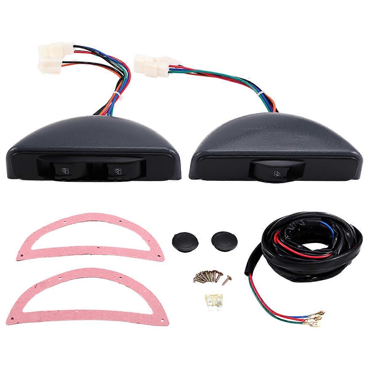 12V Electric Window Switch Glass Lifter Modified Lifter Switch Accessories Hook Type Two Door Three