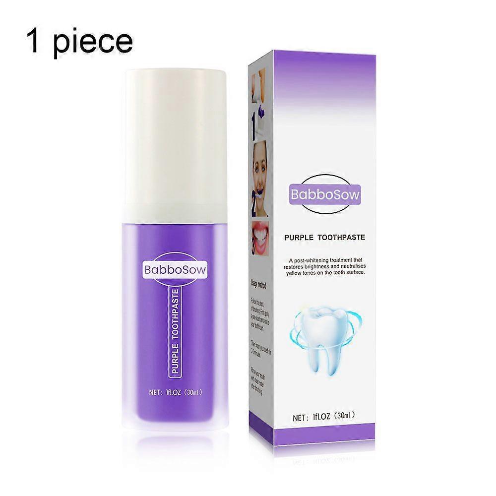 Purple Toothpaste for Teeth Whitening Color Corrector Teeth Cleaning