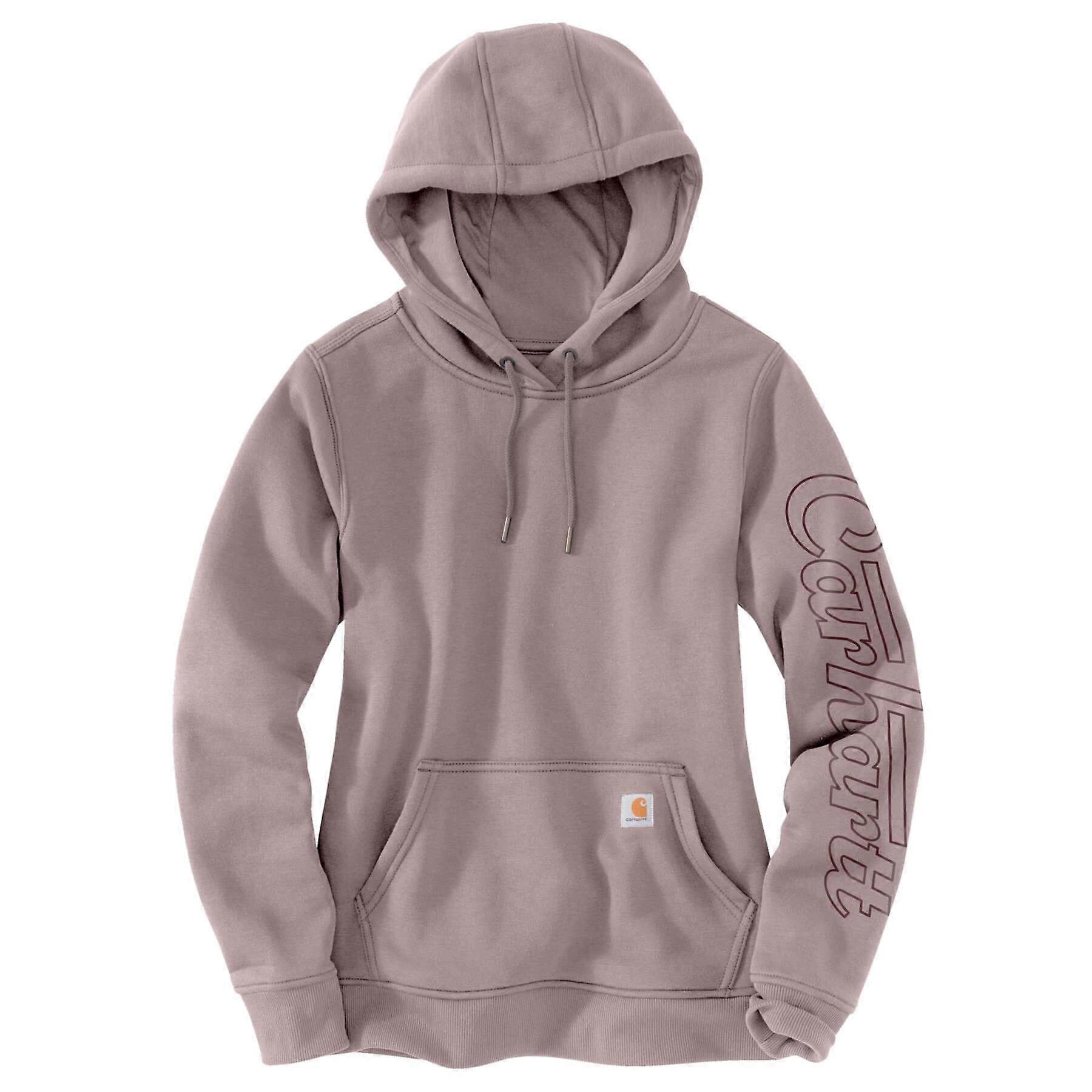 Carhartt נשים גשם מגן רגוע בכושר פרומו גרפי קפוצ'ון 105996