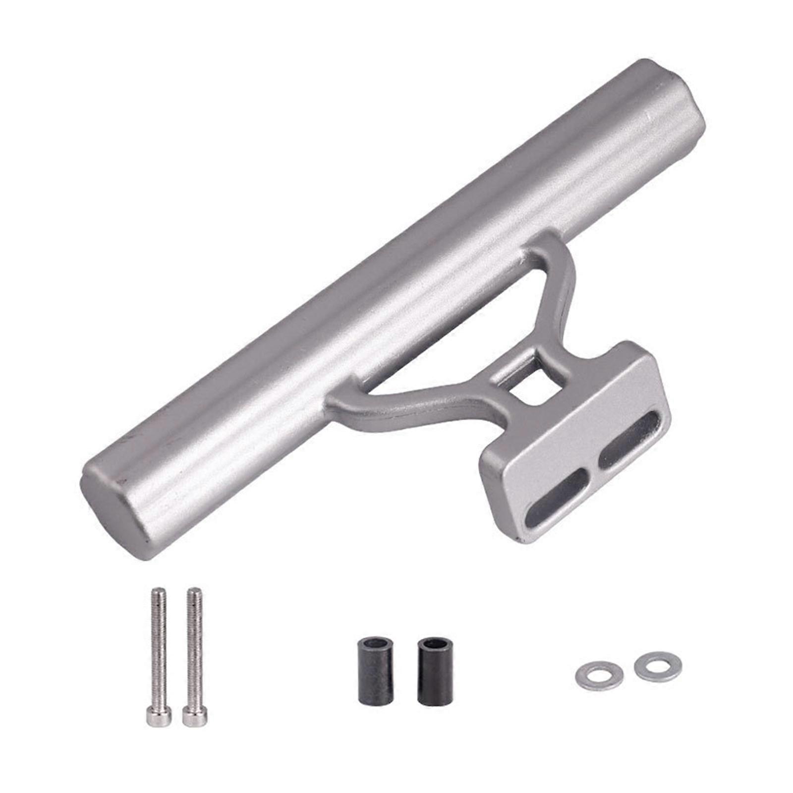 Bike Handlebar Extender Double Bicycle-Handlebar Extension Bracket for Holding Lamp-Speedometer GPS-Phone Mount Holder sliver