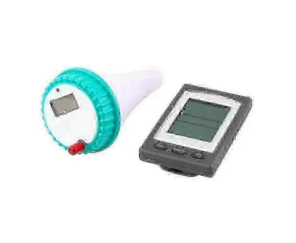 Wireless Floating Thermometer Solar Swimming Pool Remote Digital Water Hygrometer Pool And Spa Thermometers(1pc, Blue White, No Battery)