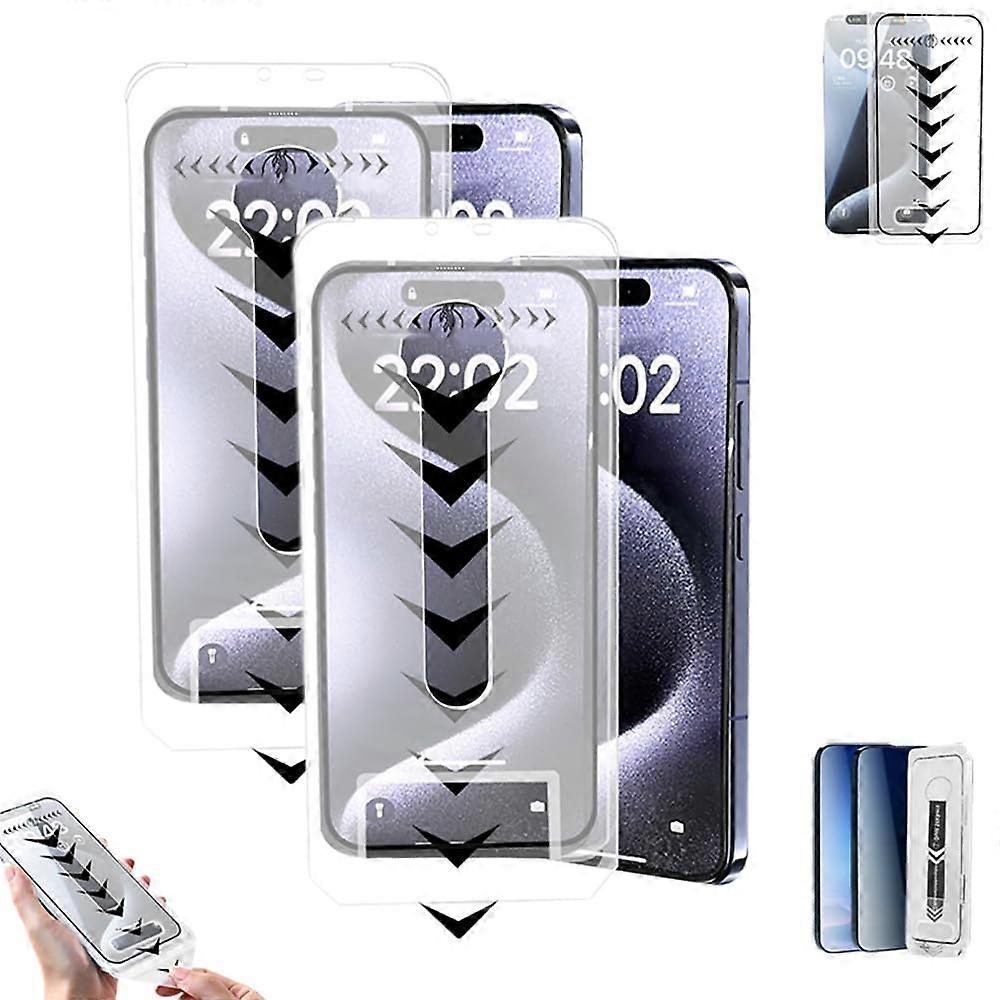 2 قطعة Mbffshop الشاشة الحريرية الخالية من الغبار غرفة خفف من الفيلم, خصوصية HD قطعة أثرية لفون 16 بروماكس