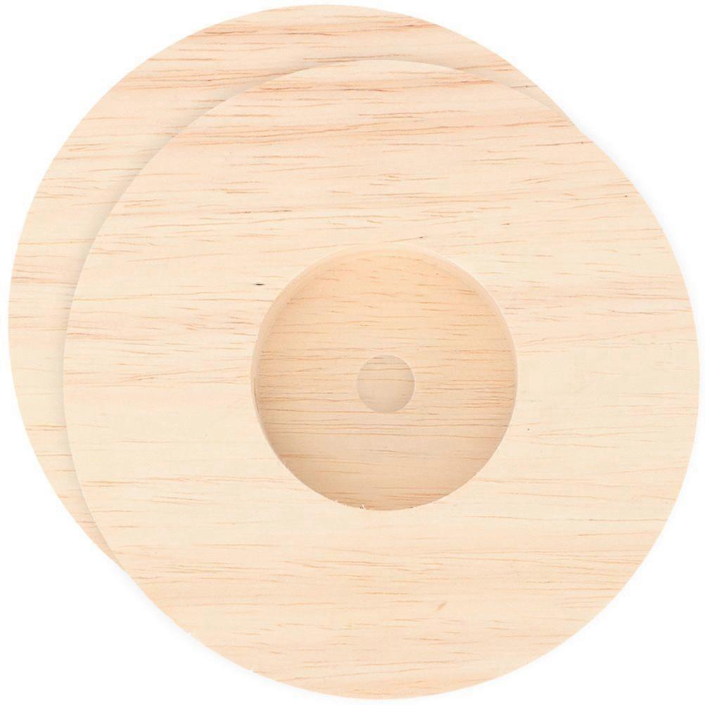 2pcs Table Lamp Wooden Bases Solid Wood Lamp Base Table Lamp Bases Lamp Supplies
