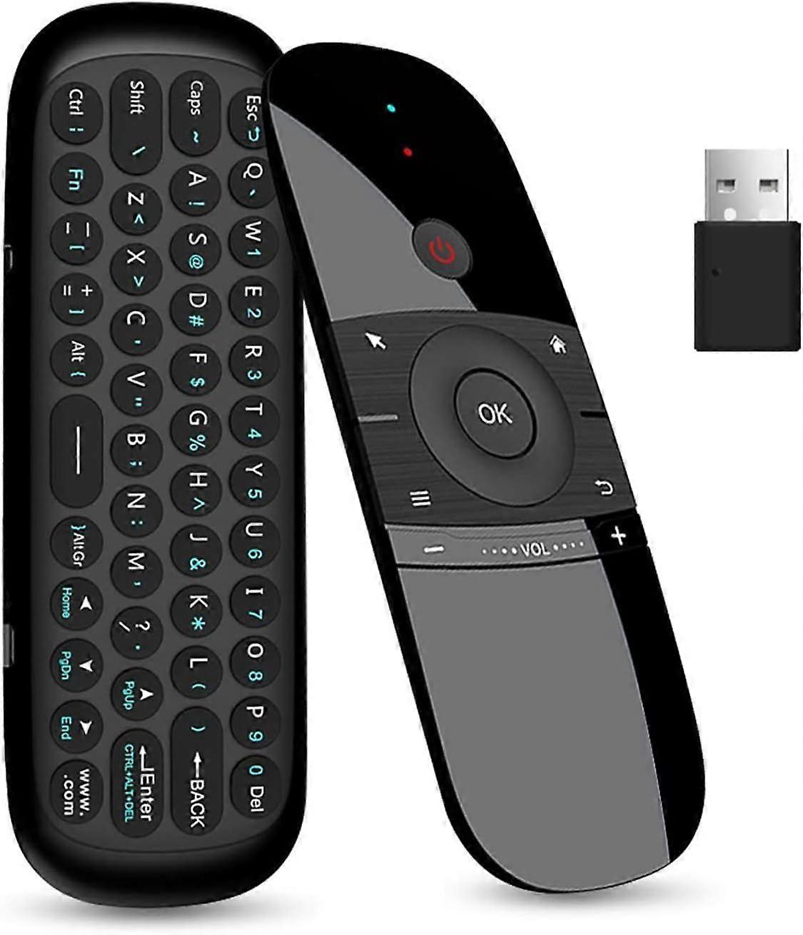 W1 Universal TV Remote Air Mouse, Wireless Keyboard Fly Mouse 2.4GHz Connection for Nvidia Shield