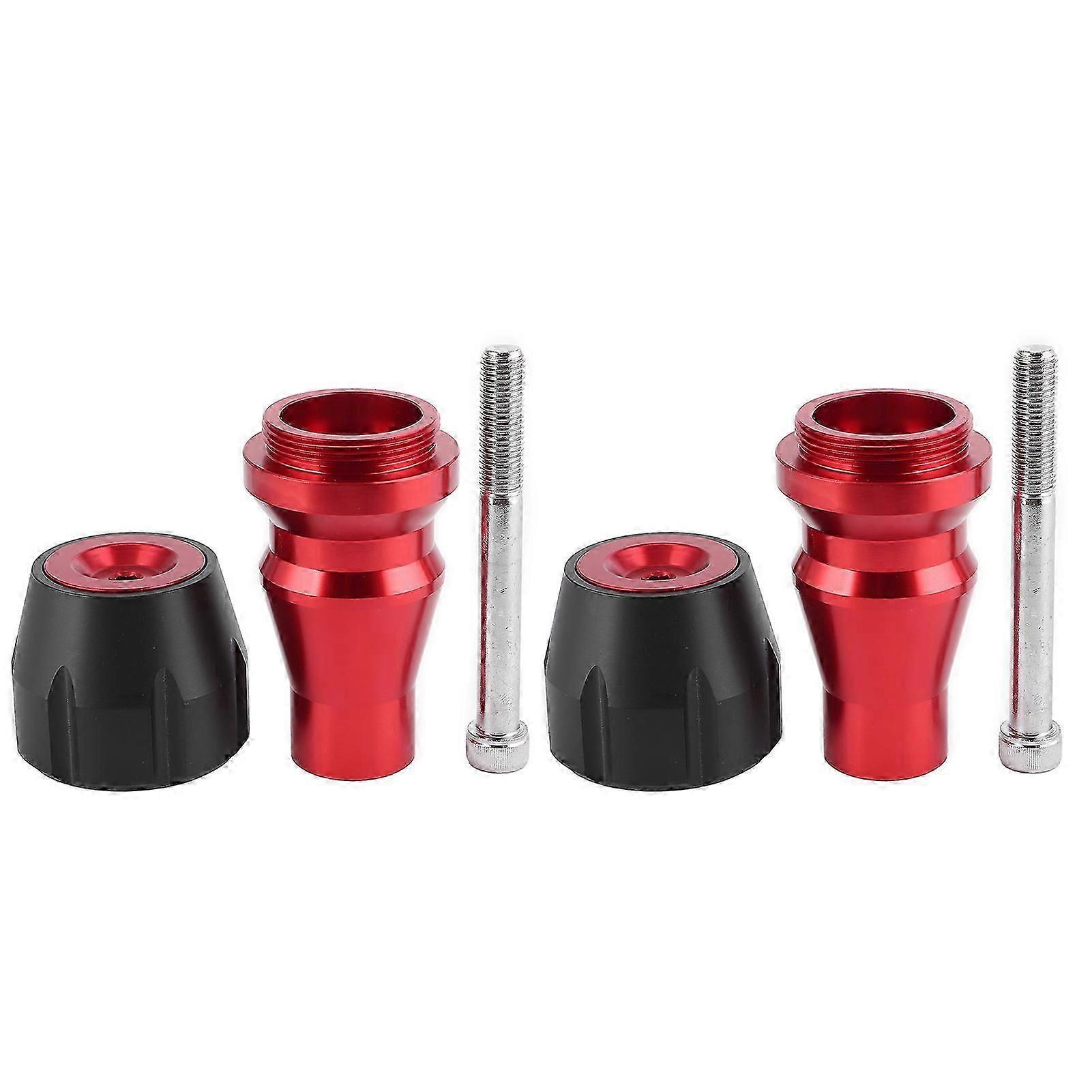 Universal Motorsykkel Eksos Crash Pad 10mm Protector Frame Slider Rustfritt stålBlack