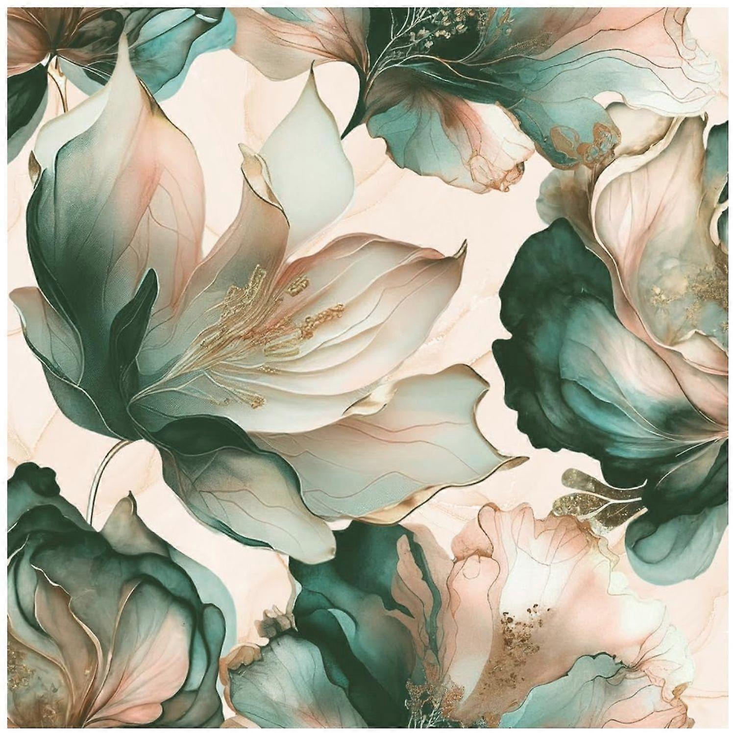 Muriva Elegante florale grüne Tapete