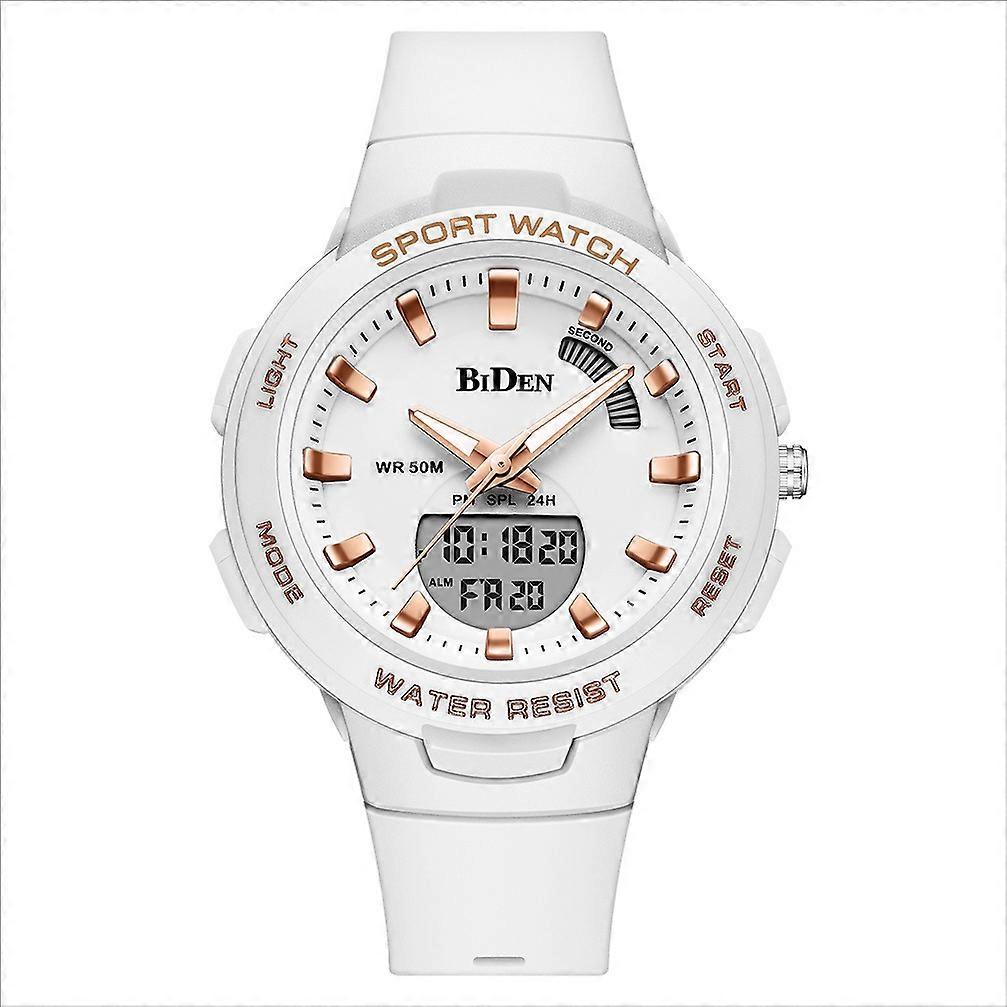 BIDEN Kids' Sports Watch - 50M Water Resistant Analog-Digital with Alarm & Luminous
