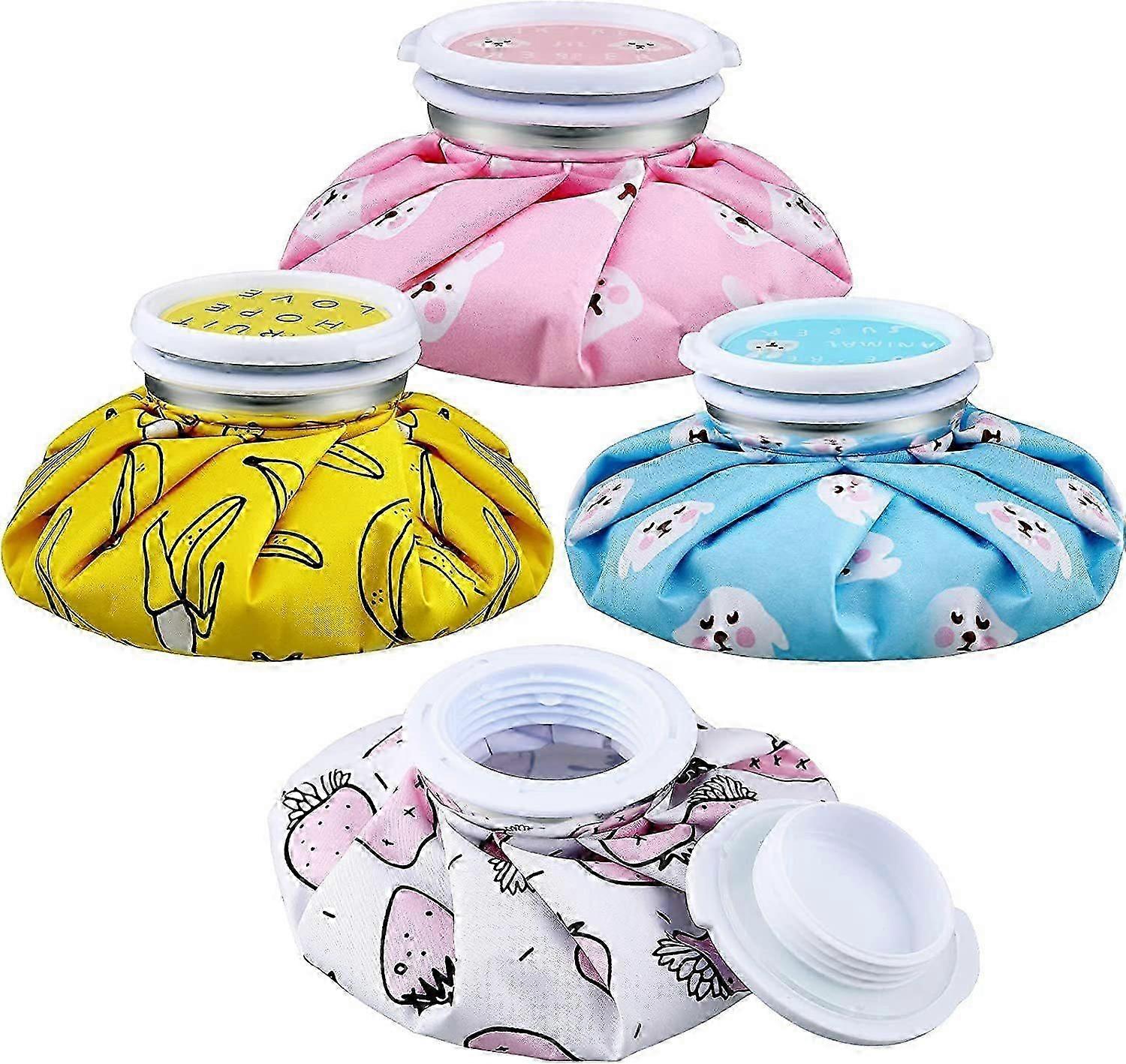 4 Reusable Ice Packs For Cooling Ice Packs Pvc Ice Packs Physical Cooling Cloth For Pain Relief 14.5*14.5cm