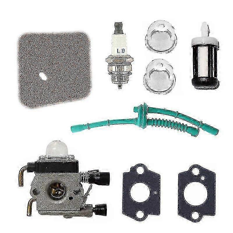 STIHL FS Series String Trimmer Carburetor Carb Kit with Fuel Line for FS38 FS45 FS55