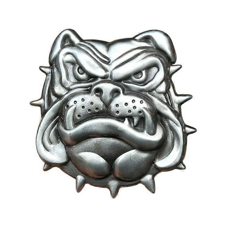 New Vintage English Bulldog Enamel Animal Belt Buckle