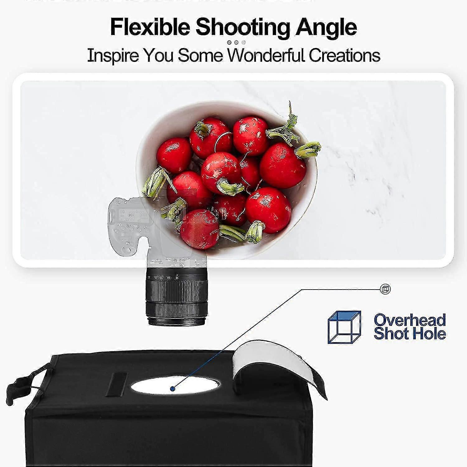 30cmポータブル写真スタジオ、ミニライトテント120 LED照明写真シューティン