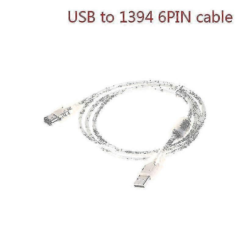 1 X Firewire Ieee 1394 6 Pin Male To Usb 2.0 Male Adaptor Convertor Cable Cord Shytmv