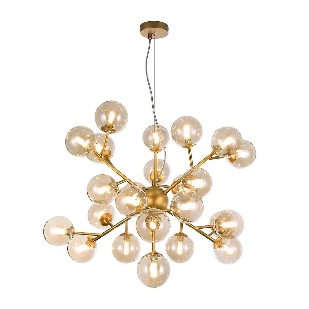 Dallas Ceiling Pendant Lamp Gold, 24 Light, G9