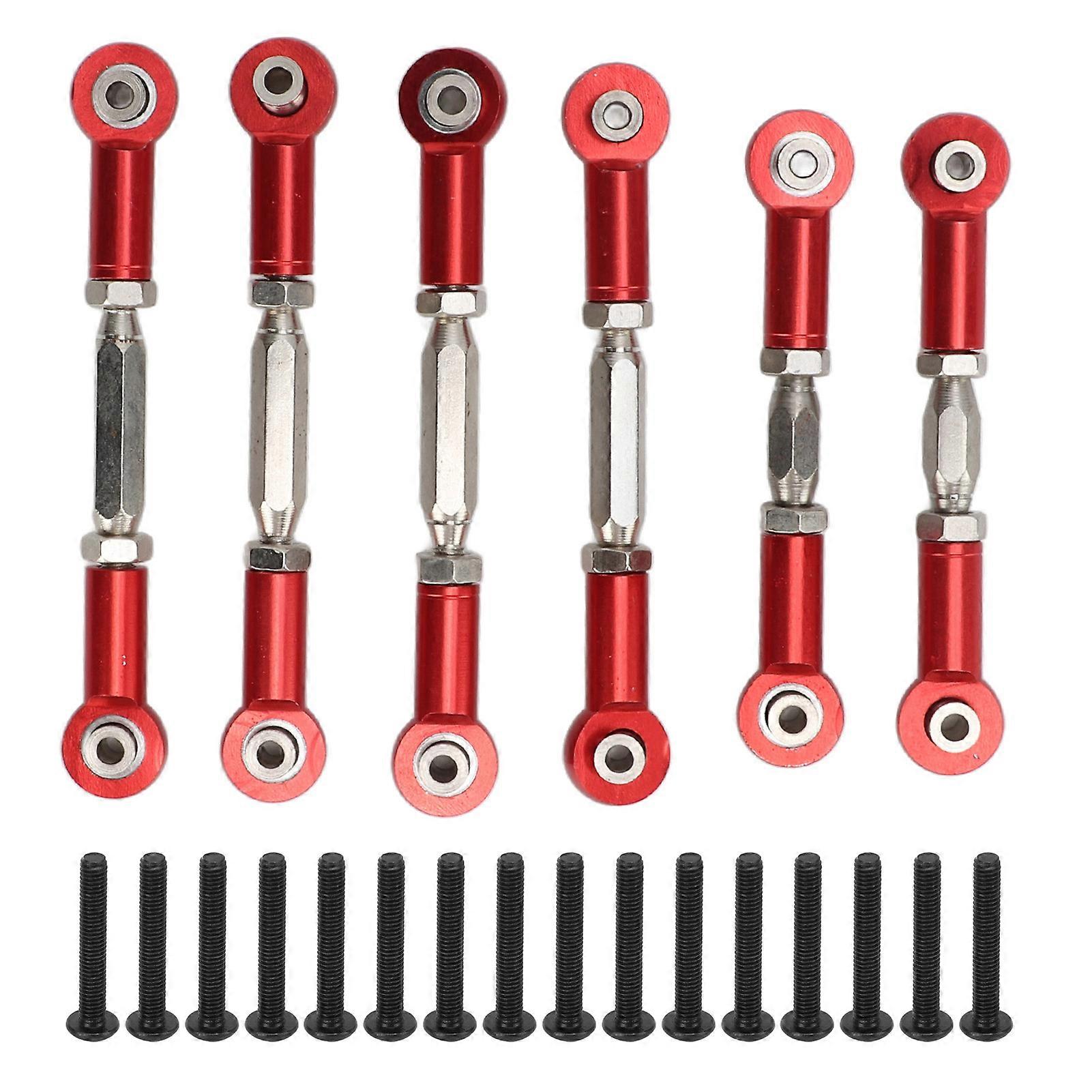 RC Rod Mount Metal Pull Rod Base Mount RC Upgrade Parts for ARRMA Senton for Granite for Big for Rock 1/10 RC Car Red