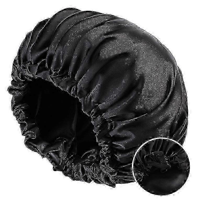 Deep Conditioning Cap Microwavable Cap For Steaming Styling And Cap Steaming Haircare Therapyblack+black Edition