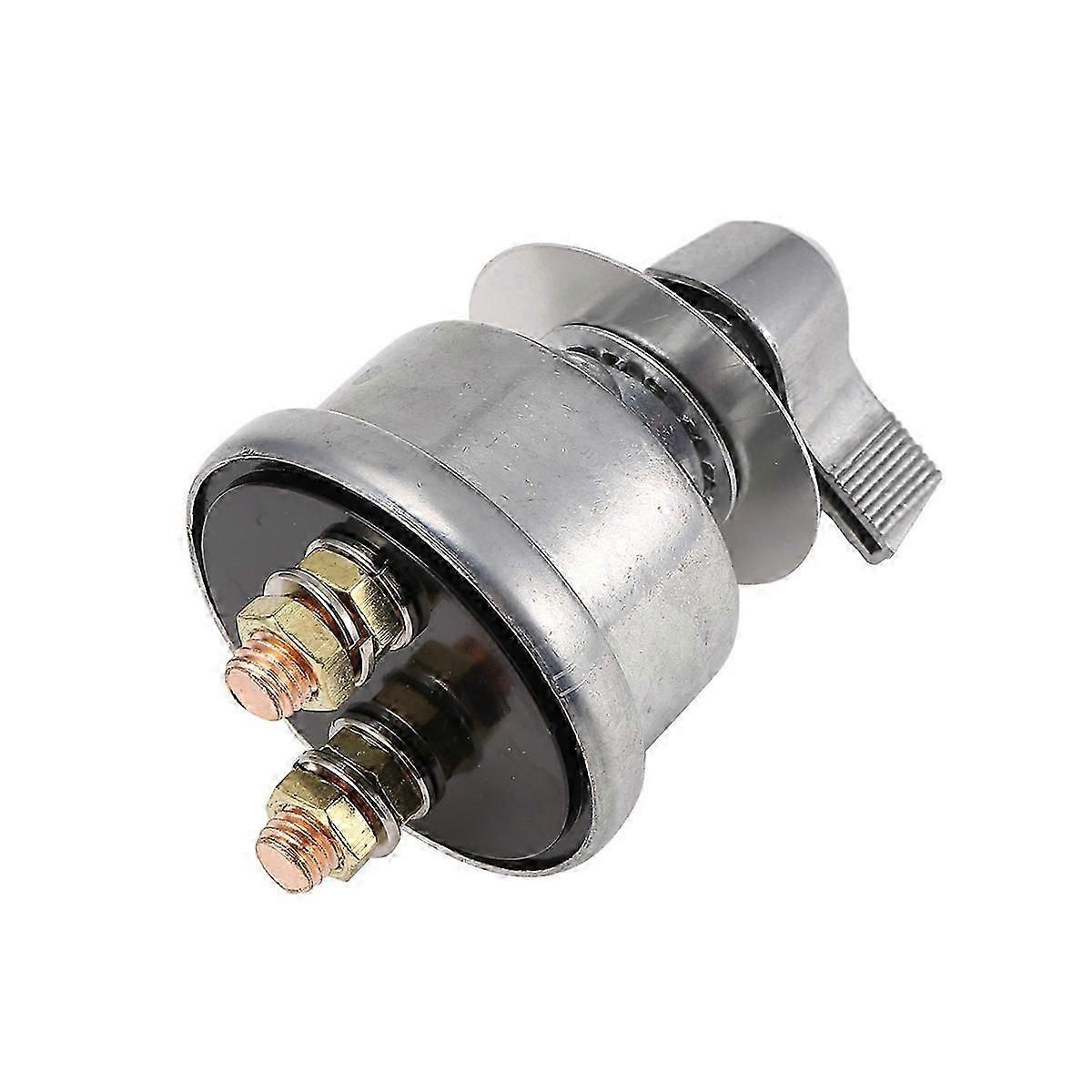 Master Battery Disconnect Switch, 4 AWG 1FT Battery Cable Set,Silver