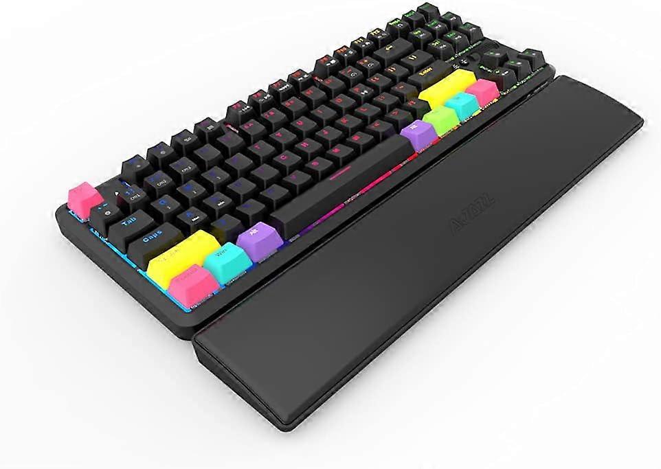 87 Keys Anti Slip Office Gaming Keyboard Wrist Rest Support Pad (Black)