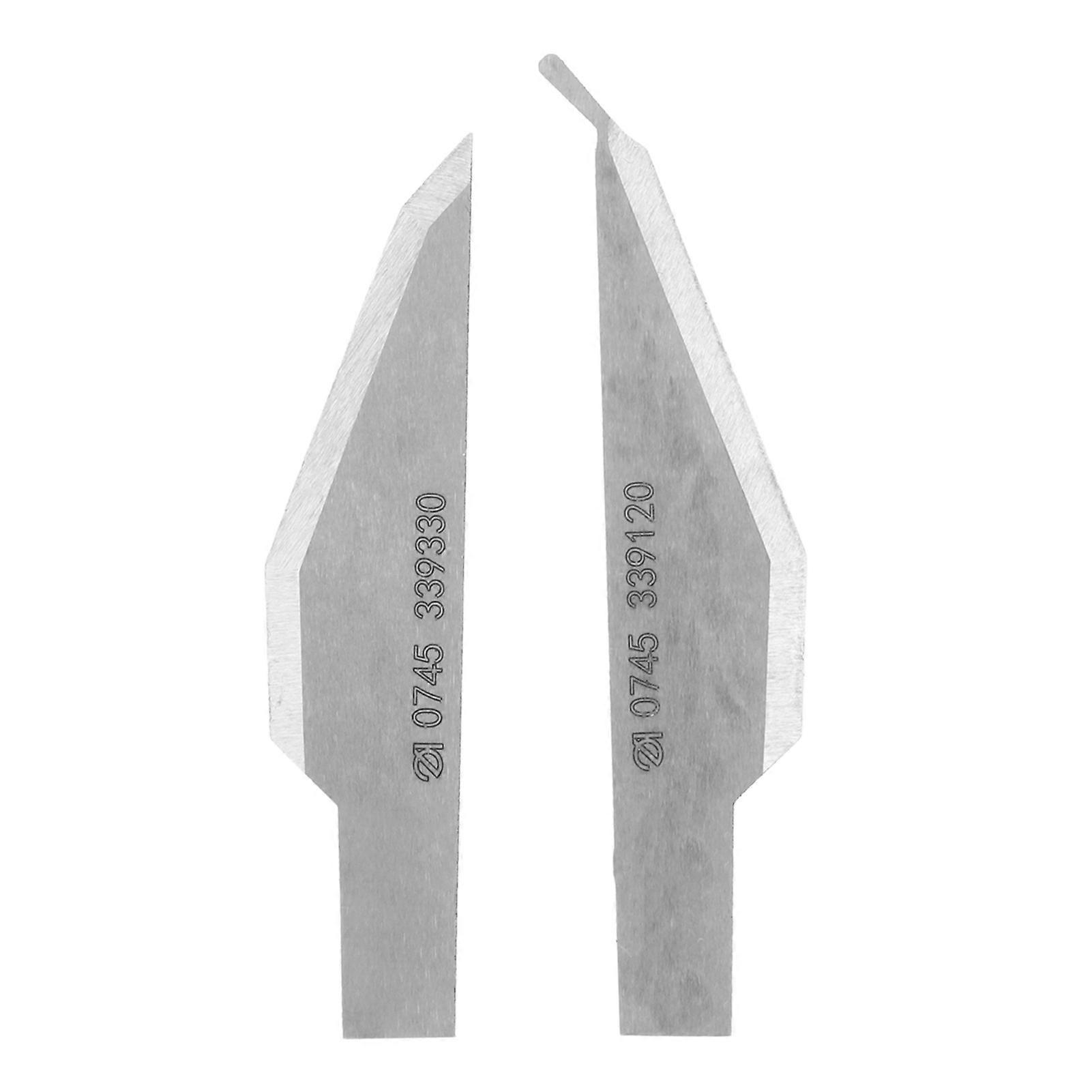 2pcs Pocket Hole Triangular Professional Precise Angle Steel Sewing Machine Blade for Replacement