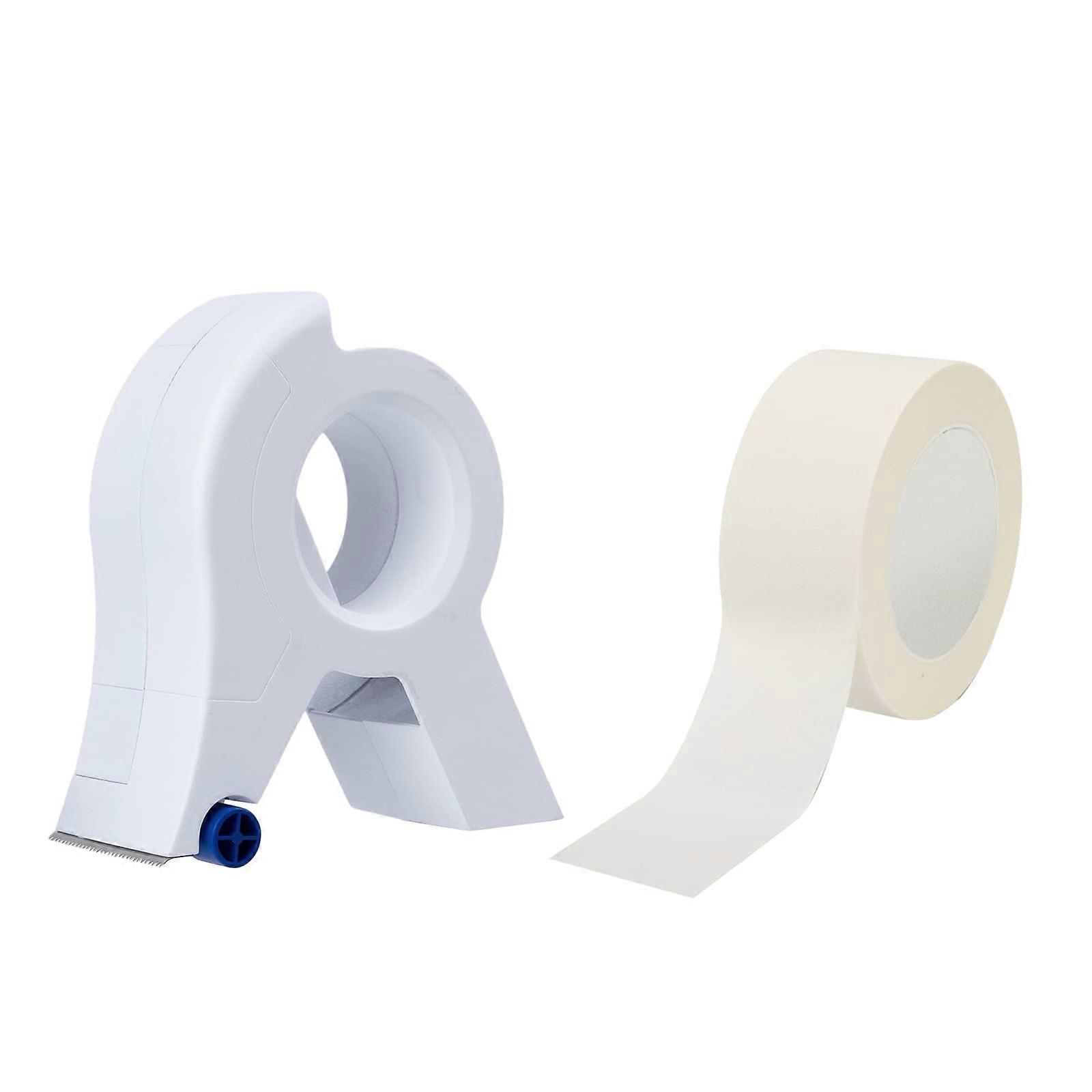 White Tape Applicator Tool for Easy Seam Tape Reload, Ideal for Sewing Machine, Trim Baseboards, Door Frames (2 Pack)