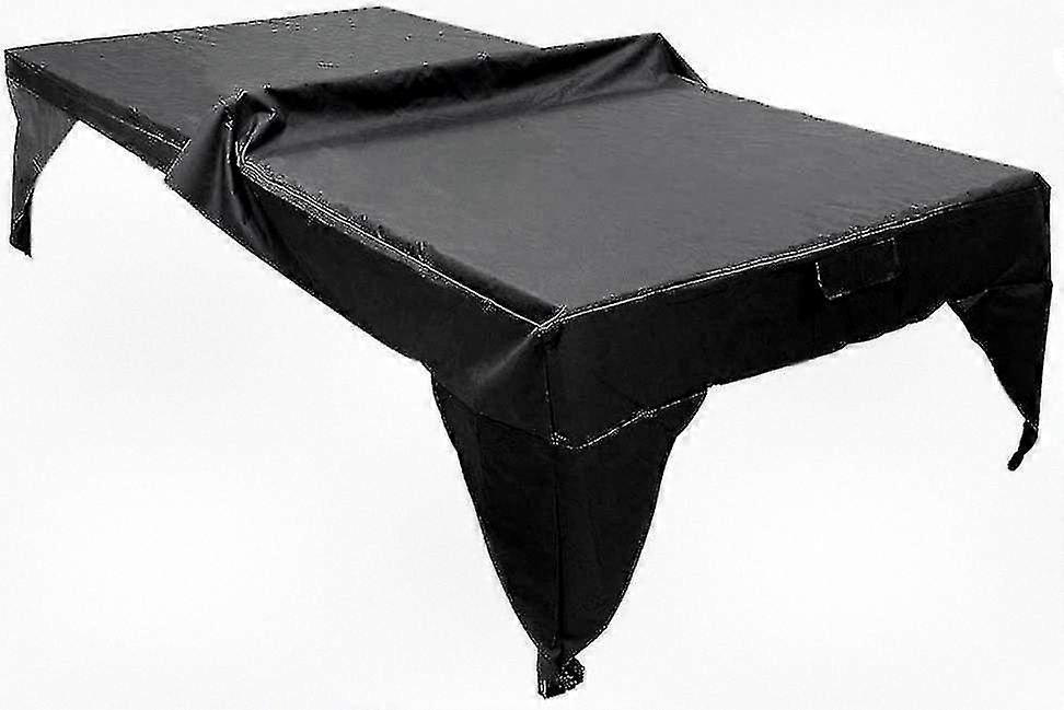 Foldable Waterproof Ping Pong Table Cover, 280x153x73cm, Black