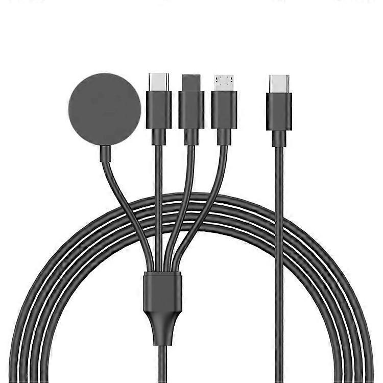 Apple Watch / Phone Type-Cプラグ4-in-1充電ケーブルウォッチワイヤレス充電ドック、デコードチップ付き122cm対応