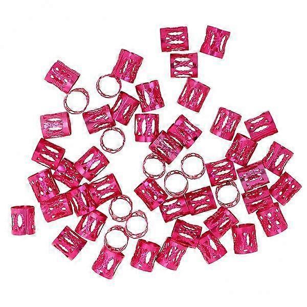 2- 50pcs/Pack Hair Braid Cuff Adjustable Hair Beads