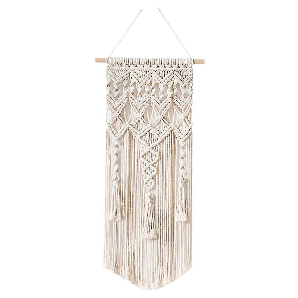 Rodeo Large Beige Macrame Wall Hanging Wall Decor Handmade Woven Tapestry