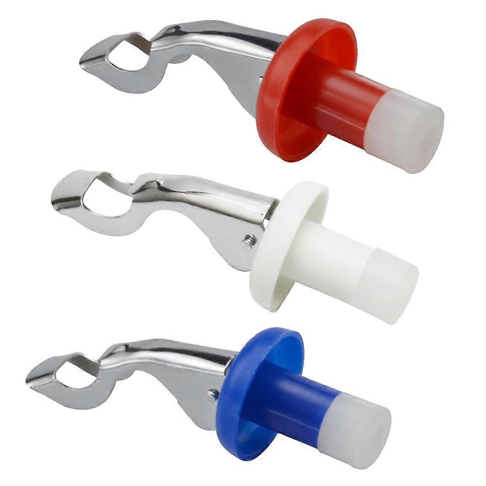 3pcs Reusable Silicone Stoppers Leakproof Beverage Sealers Manual Expanding Round Plugs for , Beer, Oil