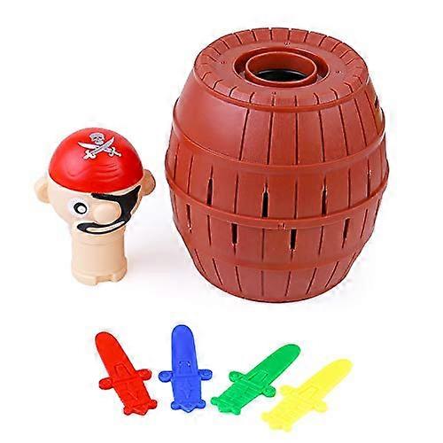 Funny Pirate Barrel Toys Lucky Game Jumping Pirates Bucket Sword Stab Tricky Toy Family Interactive Games for Child Kid Gift