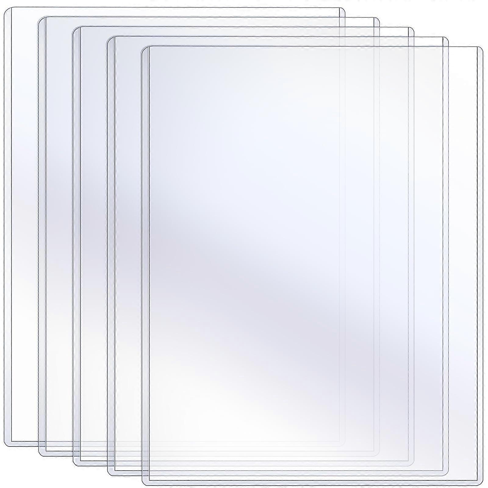 Rigid Print Protectors Fit 24x36 Poster, Top Loading PVC Clear Sheet Holder (5 Pcs)