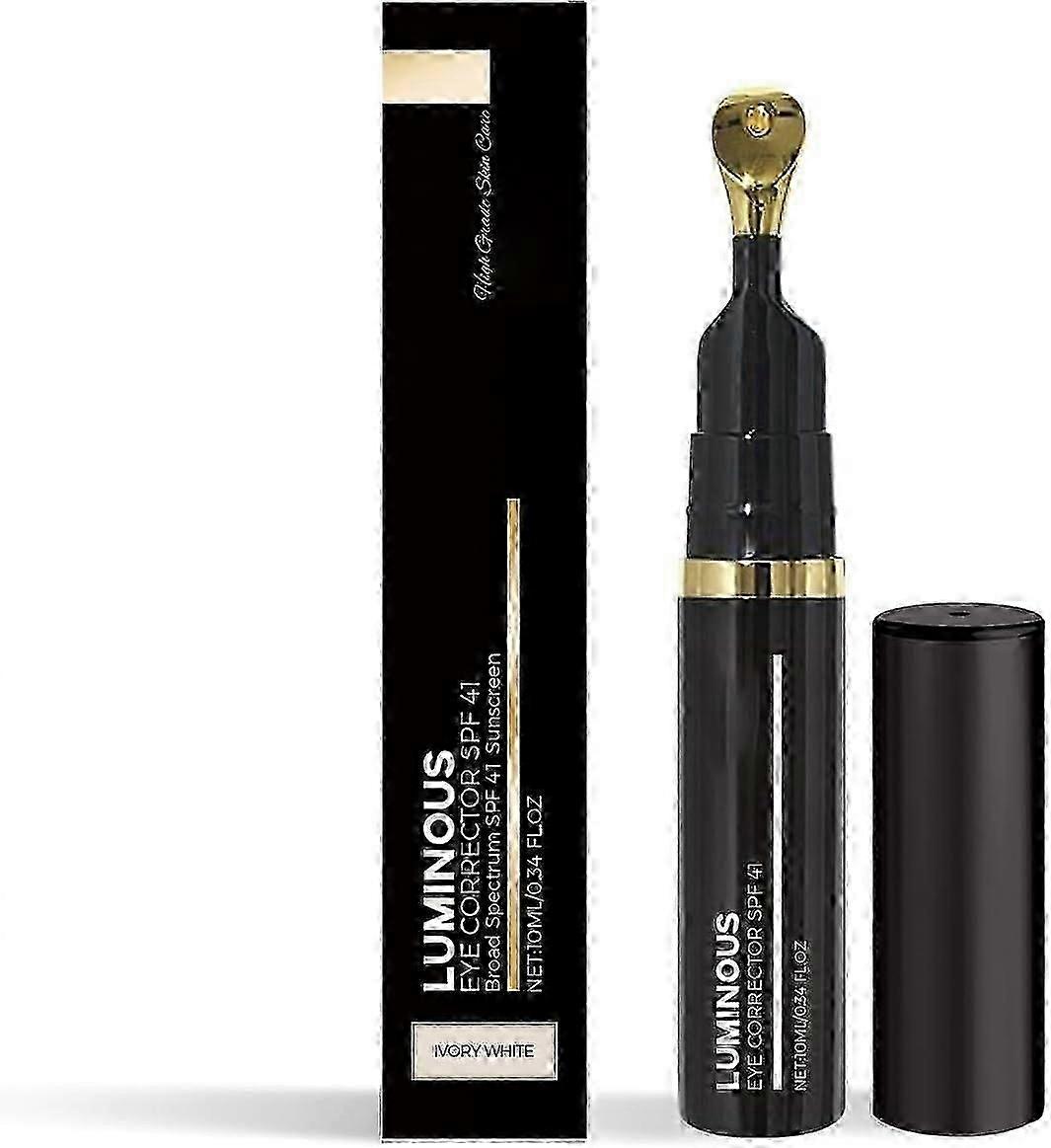 Luminous Eye Corrector SPF 41, Under Eye Color Corrector for Dark Circles, Anti-Aging Tinted Eye Cream, Hydrating Eye Serum with Peach Undertone