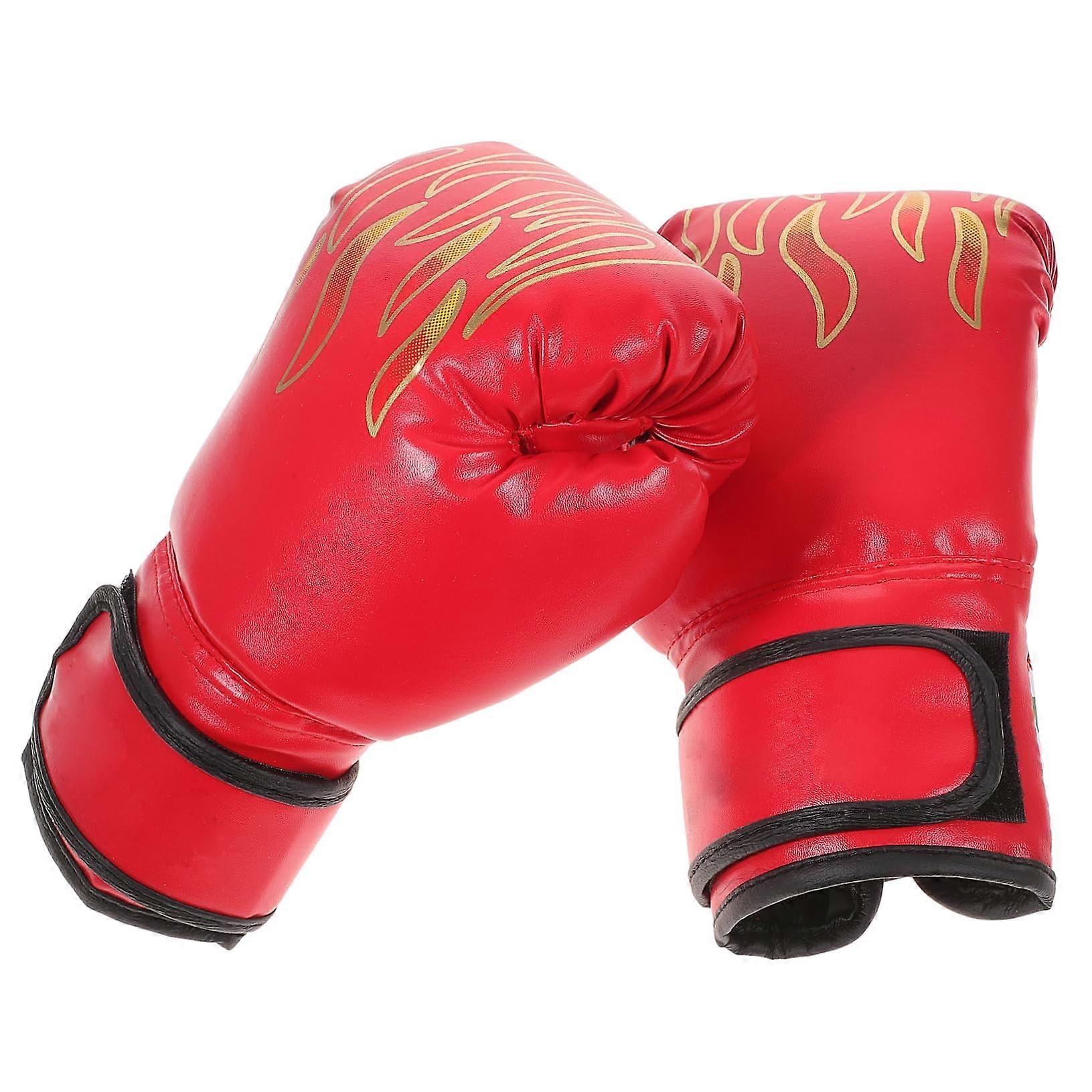 1 pair of breathable boxing gloves for red boxing gloves for sparring and training ergonomic for boxing and training protective hand pads for small