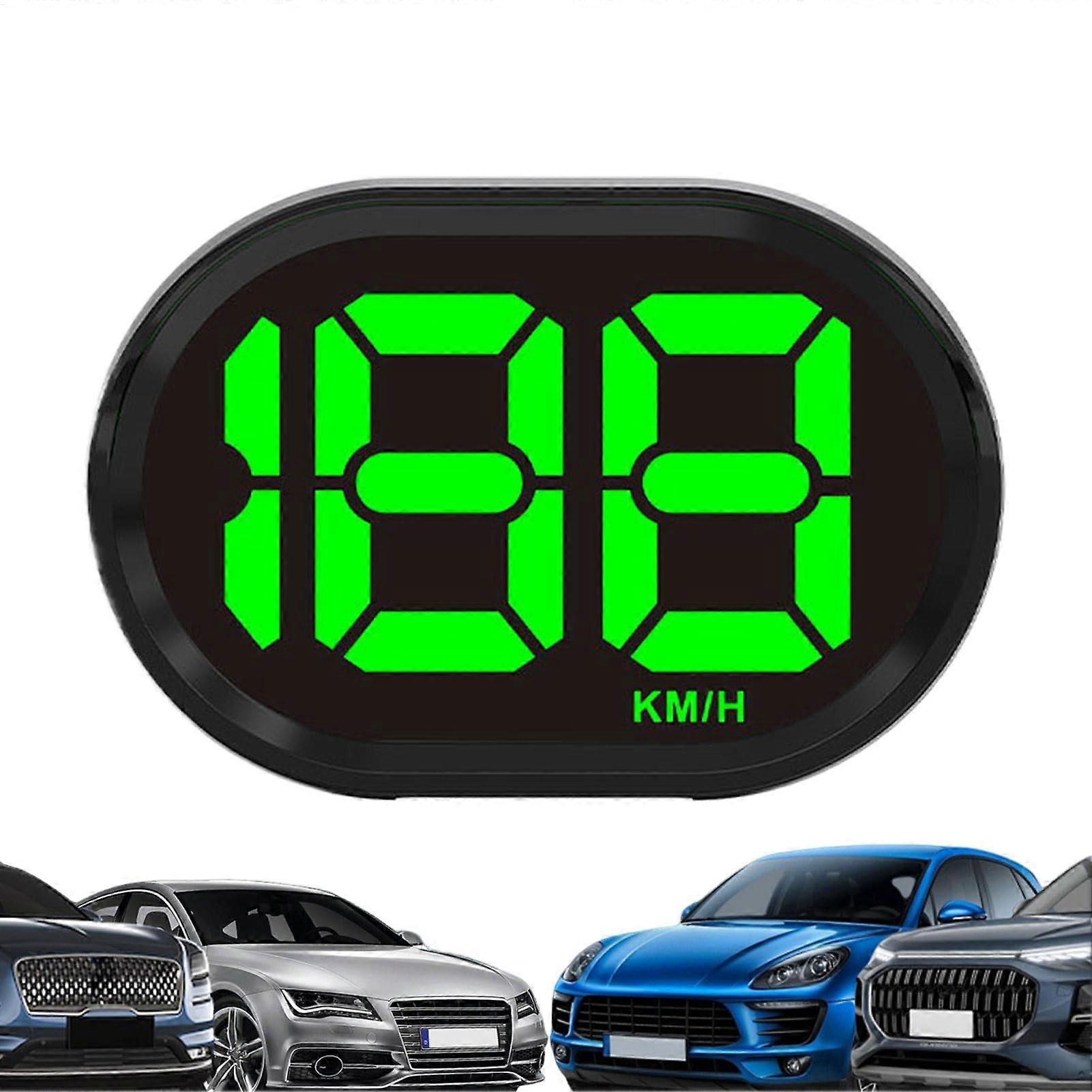 Auto Head Screen - Digital Speedometer for Cars, Compact Windshield Tachometer, GPS Measurement Device, Motorcycle Accessory